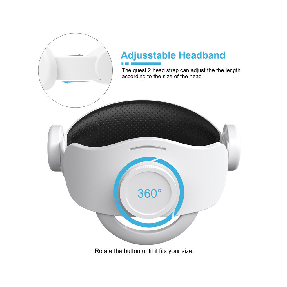 Adjustable Head Strap Headband For Oculus Quest 2 Comfortable VR Glasses Headband Belt
