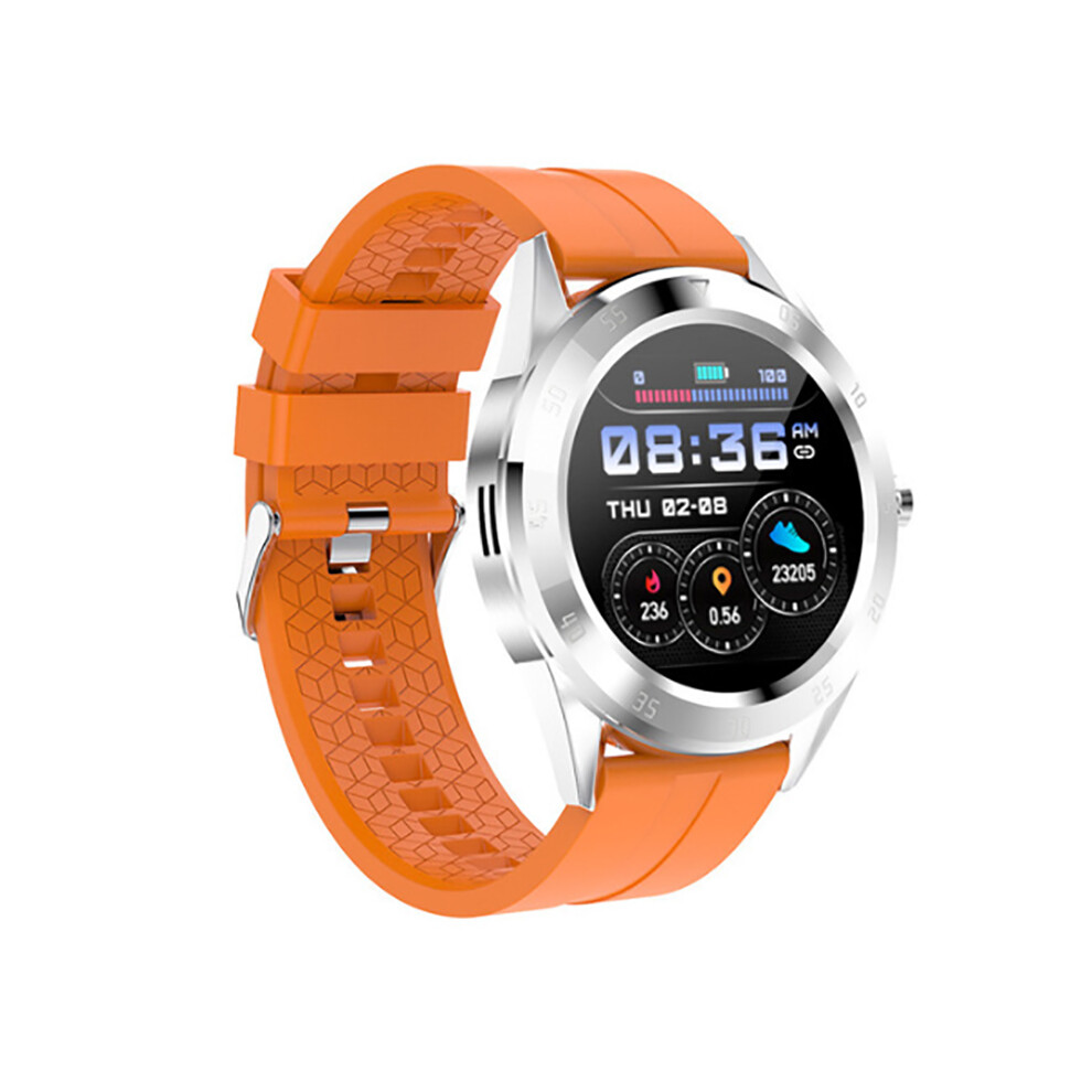 (Orange) Waterproof Bluetooth Smart Watch Heart Rate Monitor Health Tracker For Ios Android Orange 110691345707
