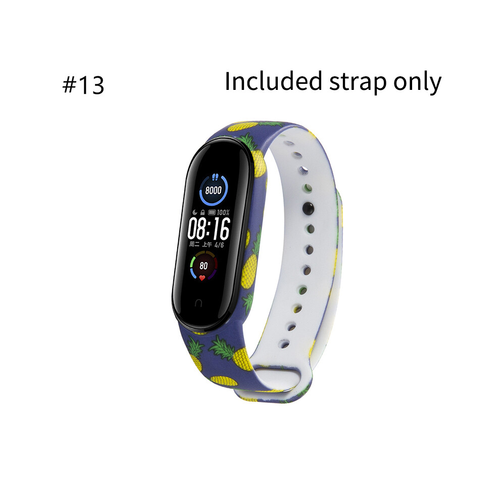 (#13) Colorful Printed Bracelet Wrist Strap For Xiaomi Mi Band 5 Sport Smart Watch 110691350527