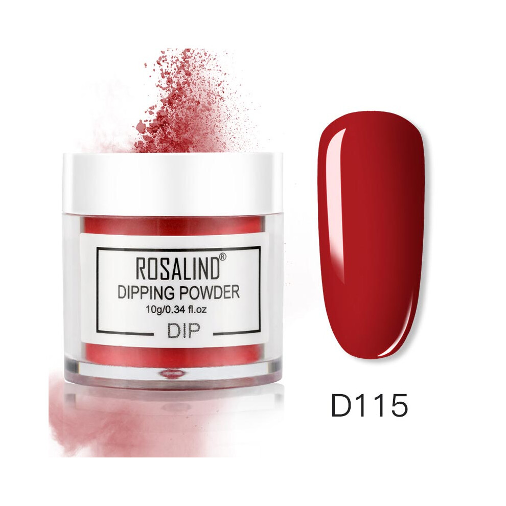 (D115) ROSALIND Nail Art Polish French Gradient Dipping Powder Manicure Glitter Pigment