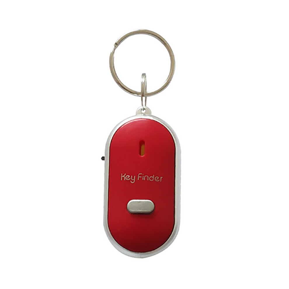(Red) Whistle Key Finder Locator Remote Anti-Lost Led Flashing Beeping Sonic Torch 110691347633