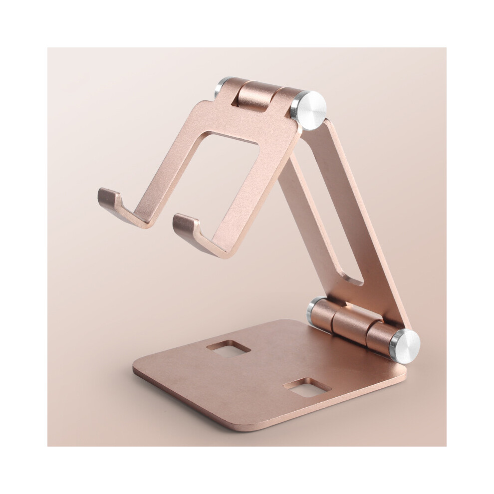 (Golden) Adjustable Foldable Aluminum Mobile Phone Tablet Stand Holder For Iphone 11 Ipad Golden 110691352538