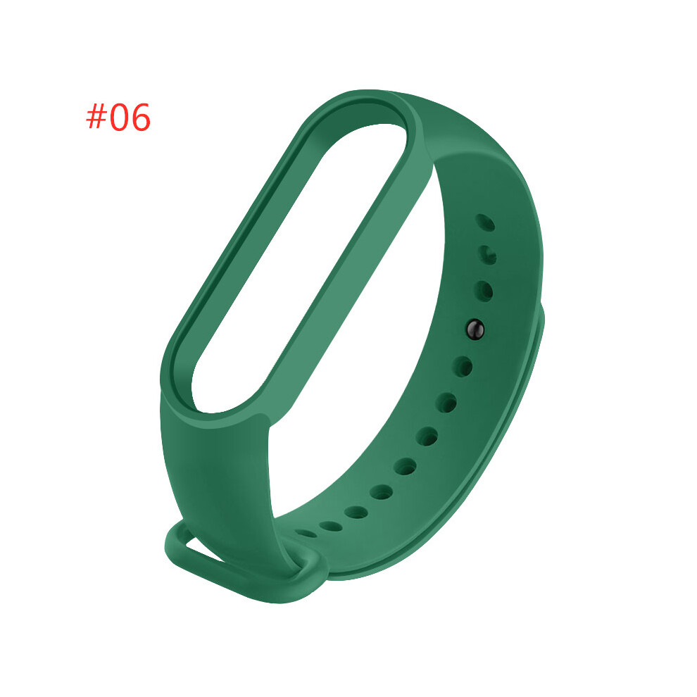 Light (#06) Silicone Replacement Wristband Bracelet Watchband For Xiaomi Mi Band 5 Miband