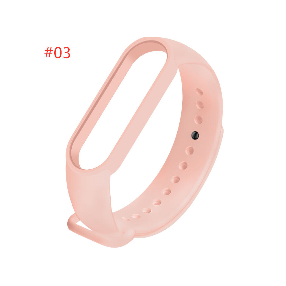 Light (#03) Silicone Replacement Wristband Bracelet Watchband For Xiaomi Mi Band 5 Miband