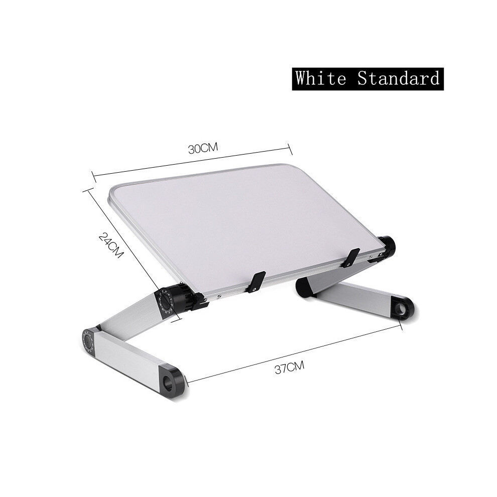 ( Standard) Aluminum Alloy Laptop Stand Foldable Adjustable Computer Notebook Table Stand White 110691352385