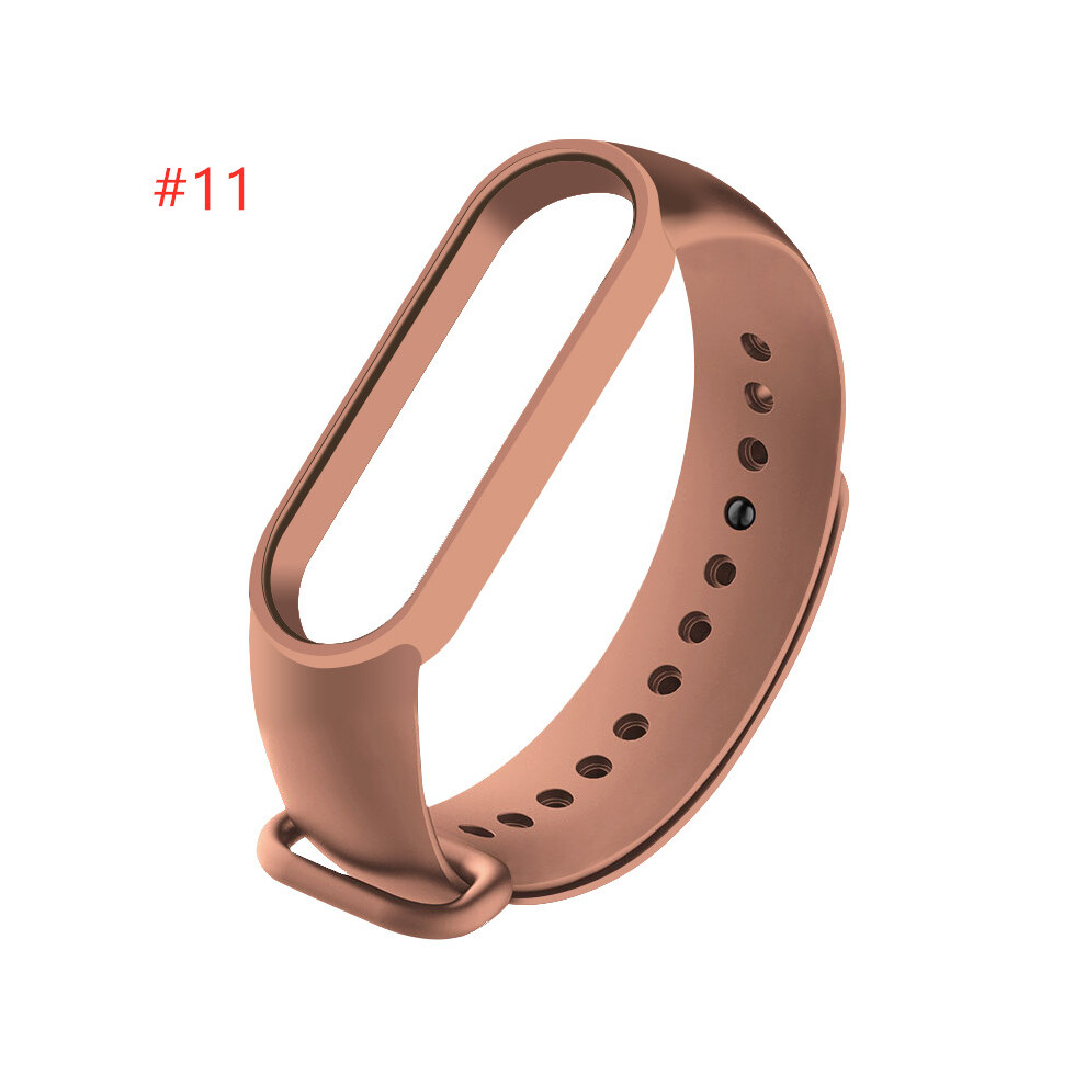 Light (#11) Silicone Replacement Wristband Bracelet Watchband For Xiaomi Mi Band 5 Miband