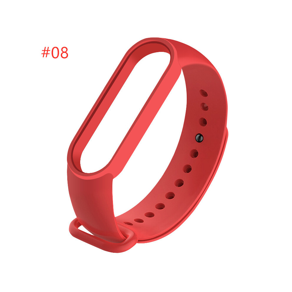 Light (#08) Silicone Replacement Wristband Bracelet Watchband For Xiaomi Mi Band 5 Miband
