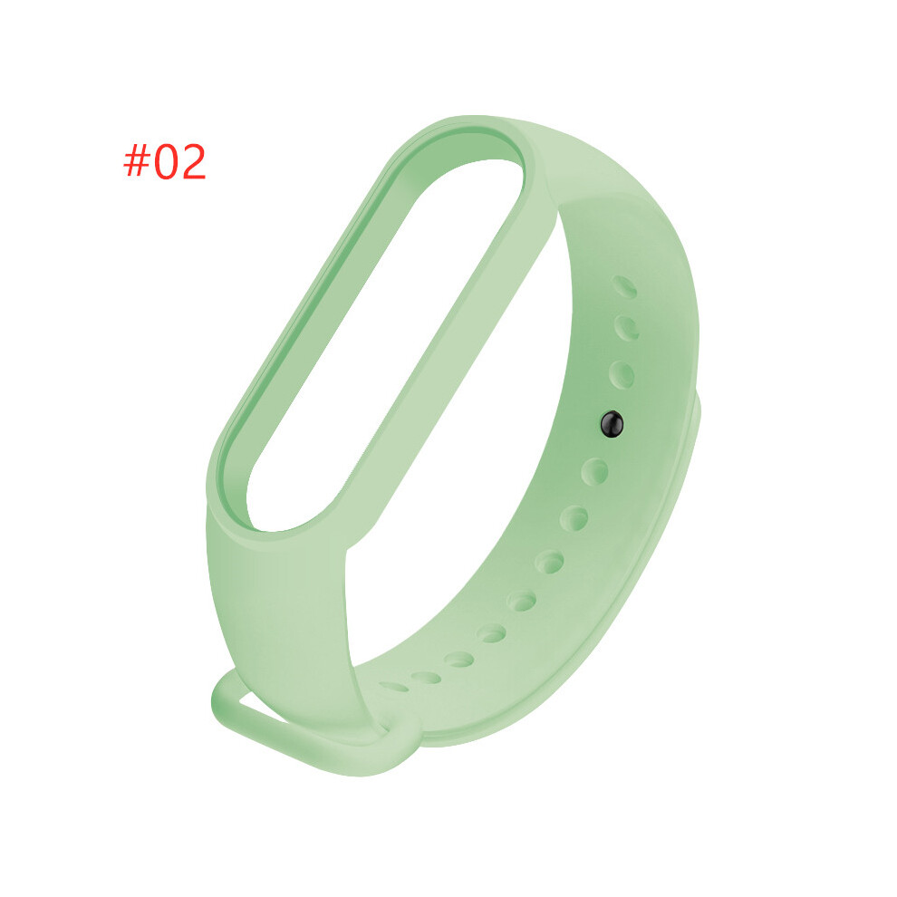 Light (#02) Silicone Replacement Wristband Bracelet Watchband For Xiaomi Mi Band 5 Miband
