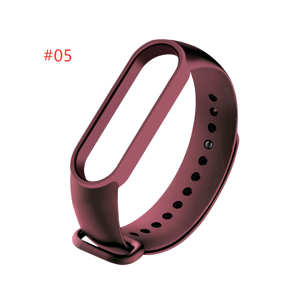 Light (#05) Silicone Replacement Wristband Bracelet Watchband For Xiaomi Mi Band 5 Miband