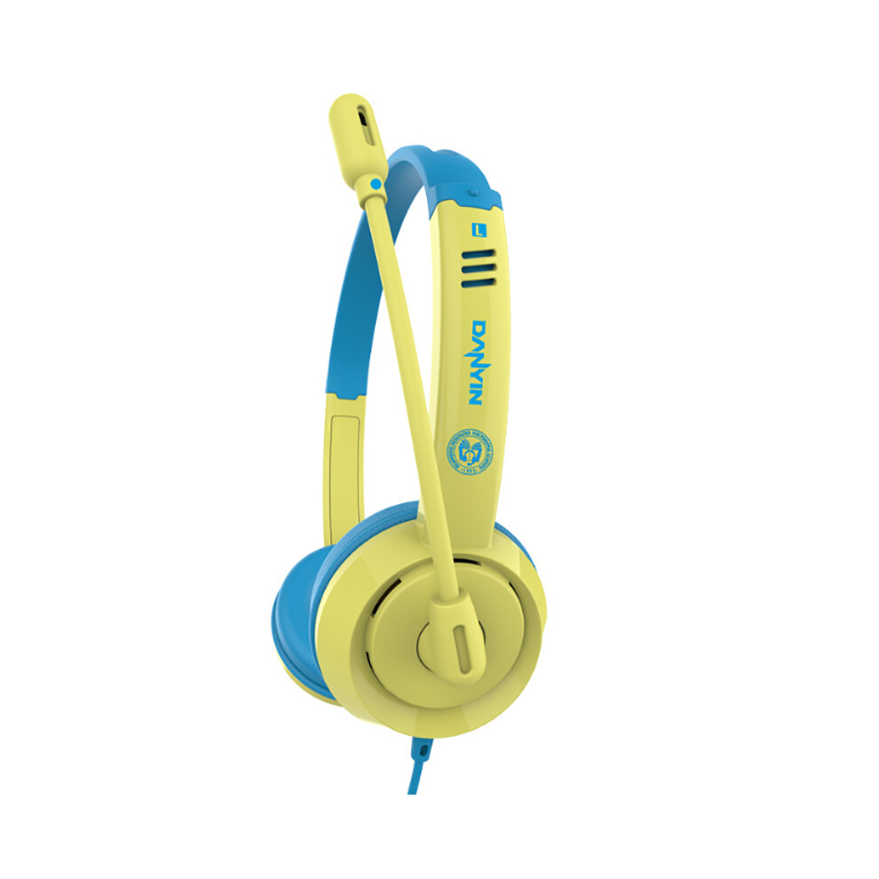 (Yellow) Adjustable Wired Headphones 3.5Mm Boom Microphone Headsets Stereo Bass For Kids Girls Yellow 110691349231