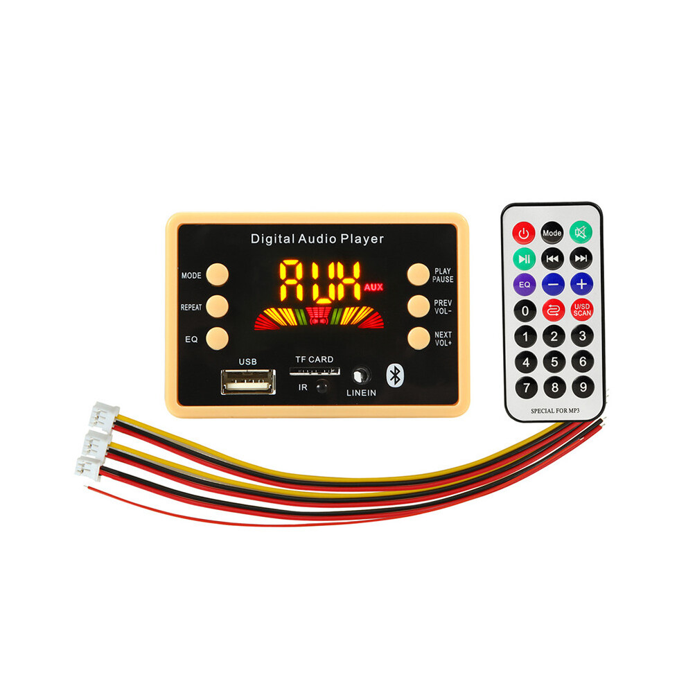 Bluetooth 5.0 Mp3 Decoding Board Module 12V Car Usb Mp3 Player Tf Card Slot/Usb/Fm Module 110691353825