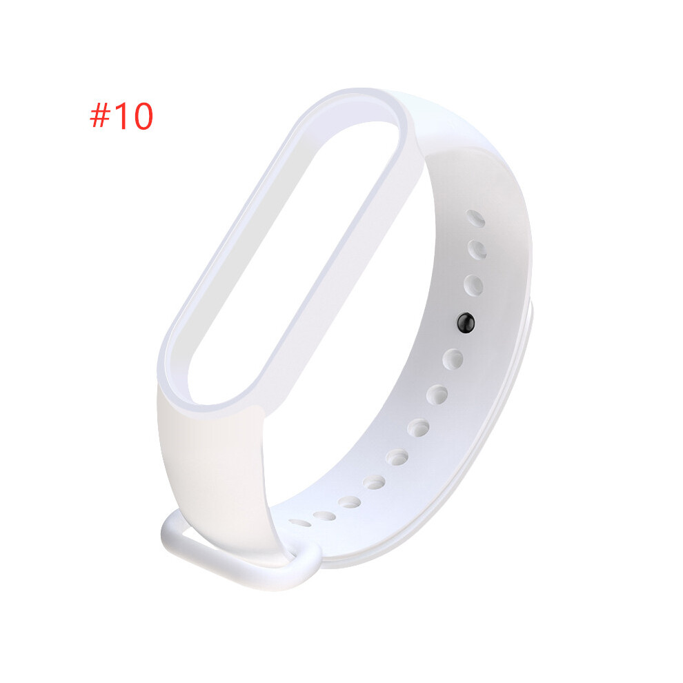 Light (#10) Silicone Replacement Wristband Bracelet Watchband For Xiaomi Mi Band 5 Miband
