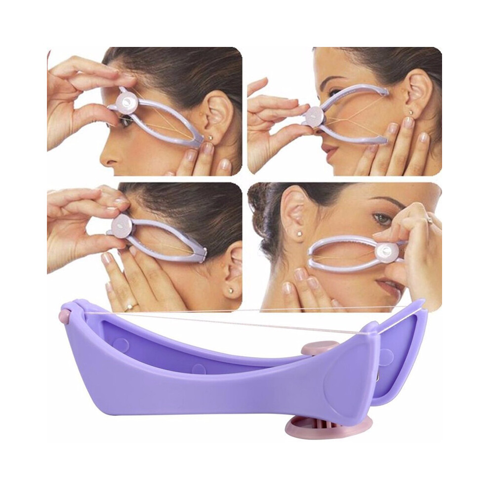 Light Facial Eyebrow Hair Remover Threading Epilator Defeatherer Spring Makeup Tool