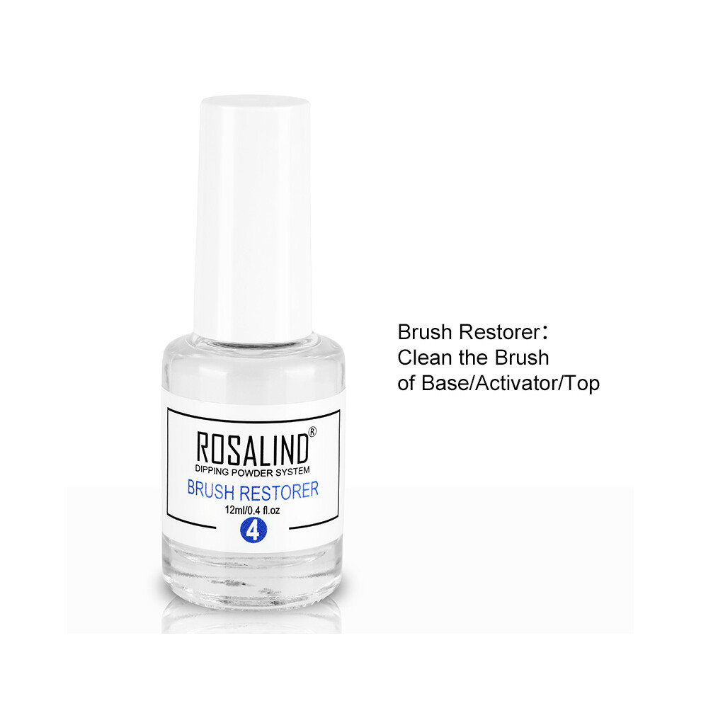 (Brush Restorer) ROSALIND Nail Art Polish French Gradient Dipping Powder Manicure Glitter Pigment