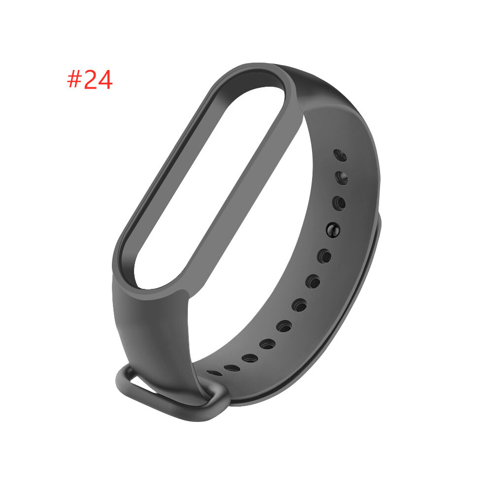 Light (#24) Silicone Replacement Wristband Bracelet Watchband For Xiaomi Mi Band 5 Miband