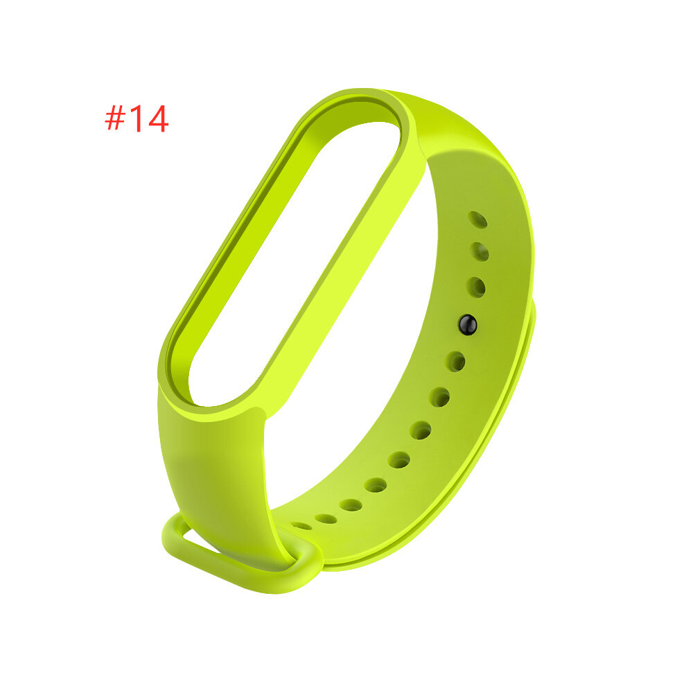 Light (#14) Silicone Replacement Wristband Bracelet Watchband For Xiaomi Mi Band 5 Miband