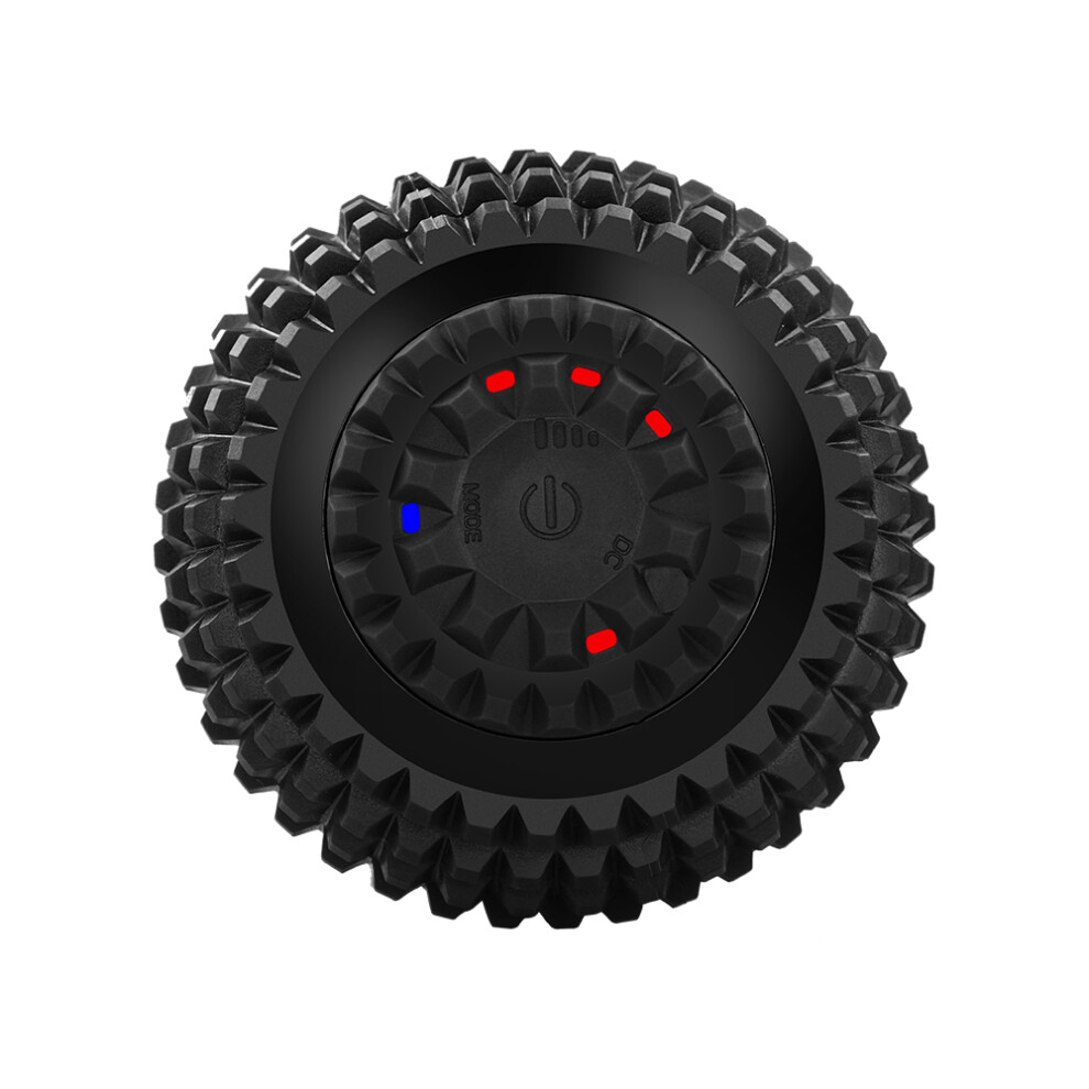 (black) Mini Electric Vibrating Massage Ball Fitness Yoga Massaging Roller Muscle Pain Relief
