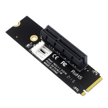 PCI-E 4X to NGFF M.2 Adapter & NGFF M.2 to PCI-E 4X Hard Drive Converter, Compatible with Various Systems