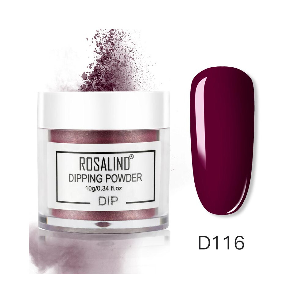 (D116) ROSALIND Nail Art Polish French Gradient Dipping Powder Manicure Glitter Pigment