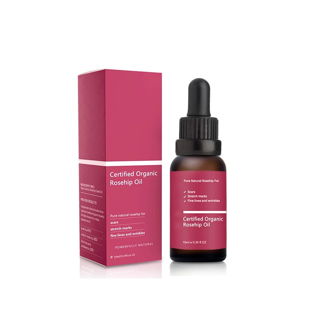 (10ML) KAPOMI Rosehip Oil 10ml/20ml/30ml Skin Scar Repair Essential Oil Moisturizing Skin Care Essence Natural Pure Acne Treatment Anti-Aging