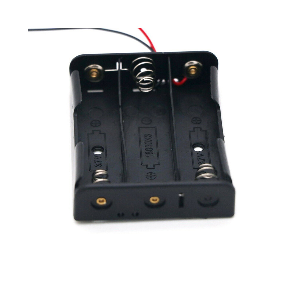 2X 18650 Battery Holder Box 3.7V 3Pcs 18650 Plastic Storage Case With Lead Wire 110691349859