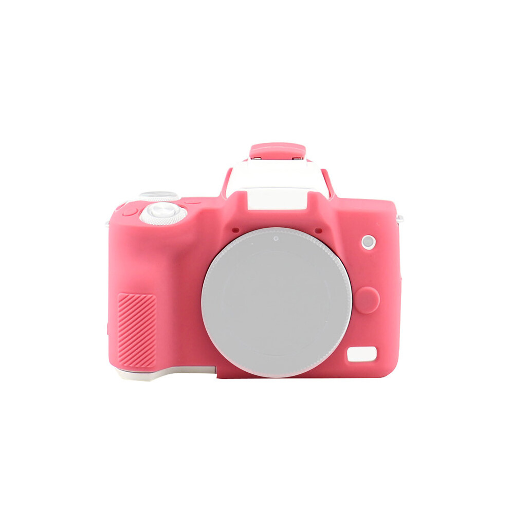 (Rose ) Silicone Protective Case Coer Skin For Canon Eos M50 Slr Camera Accessories Red 110691364258