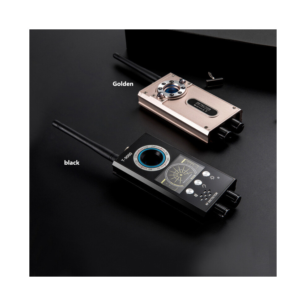 (Black) T9000 Automatic Detection Anti-Eavesdropping Anti-Monitoring Gps Camera Signal Wireless Detector Black 110691362605