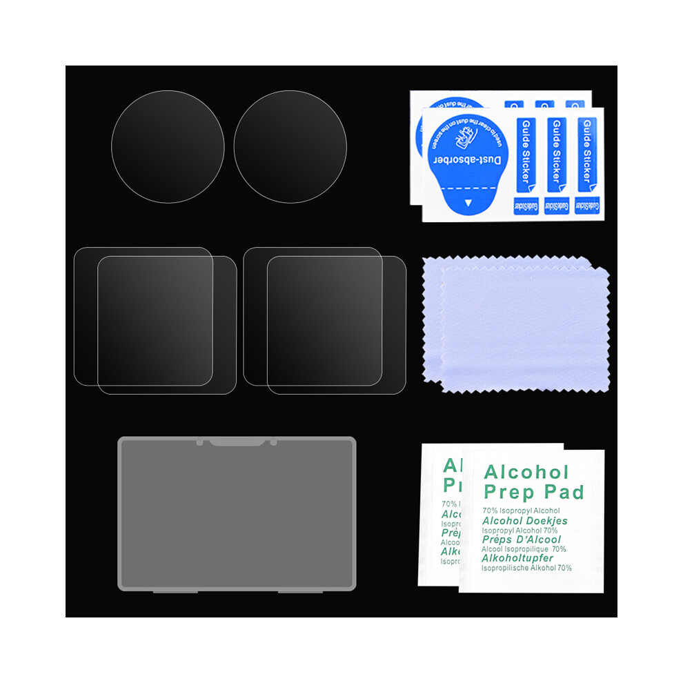 (2Pcs Lens Film+2Pcs Front Screen Film) Tempered Glass Film Lens Protective Films For Dji Action 2 Dual-Screen Camera 110691471796