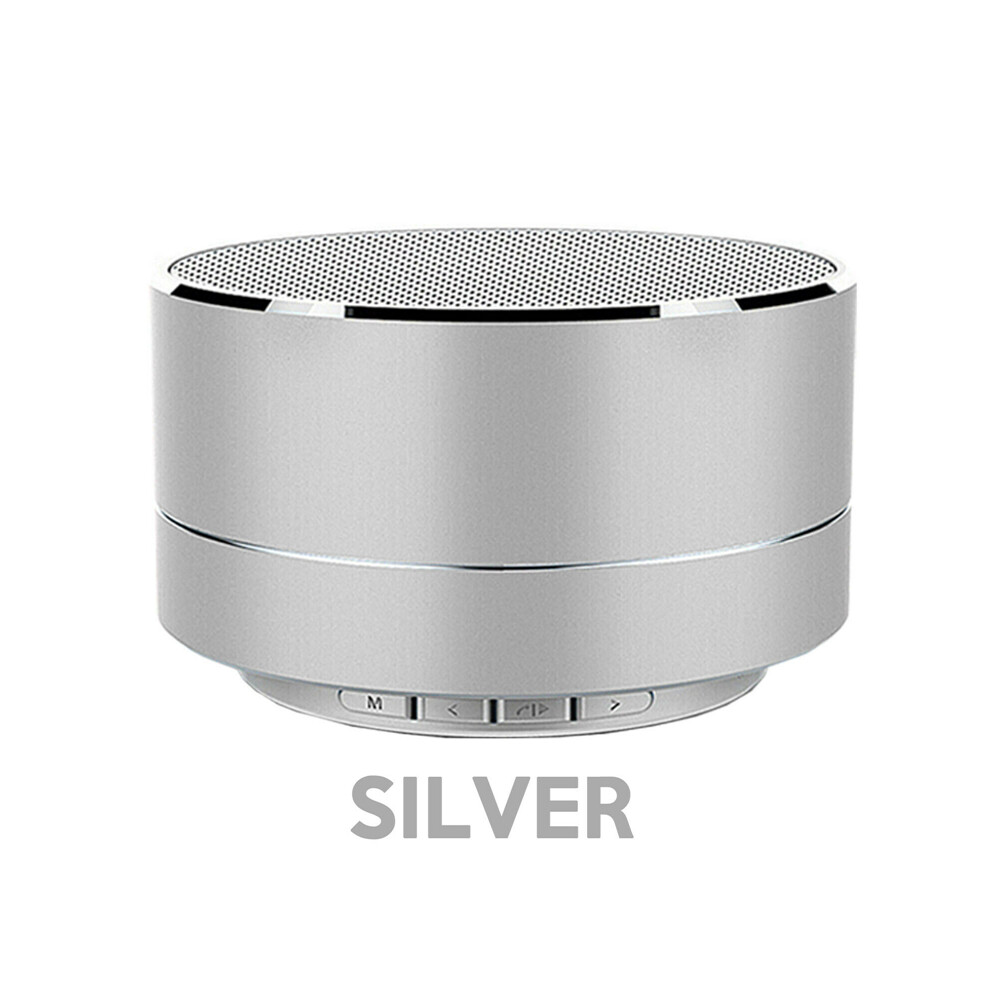 (Silver) Mini Bluetooth Wireless Speaker Stereo Sound Rich Bass For Samsung Iphone Ipad Silver 413590870470