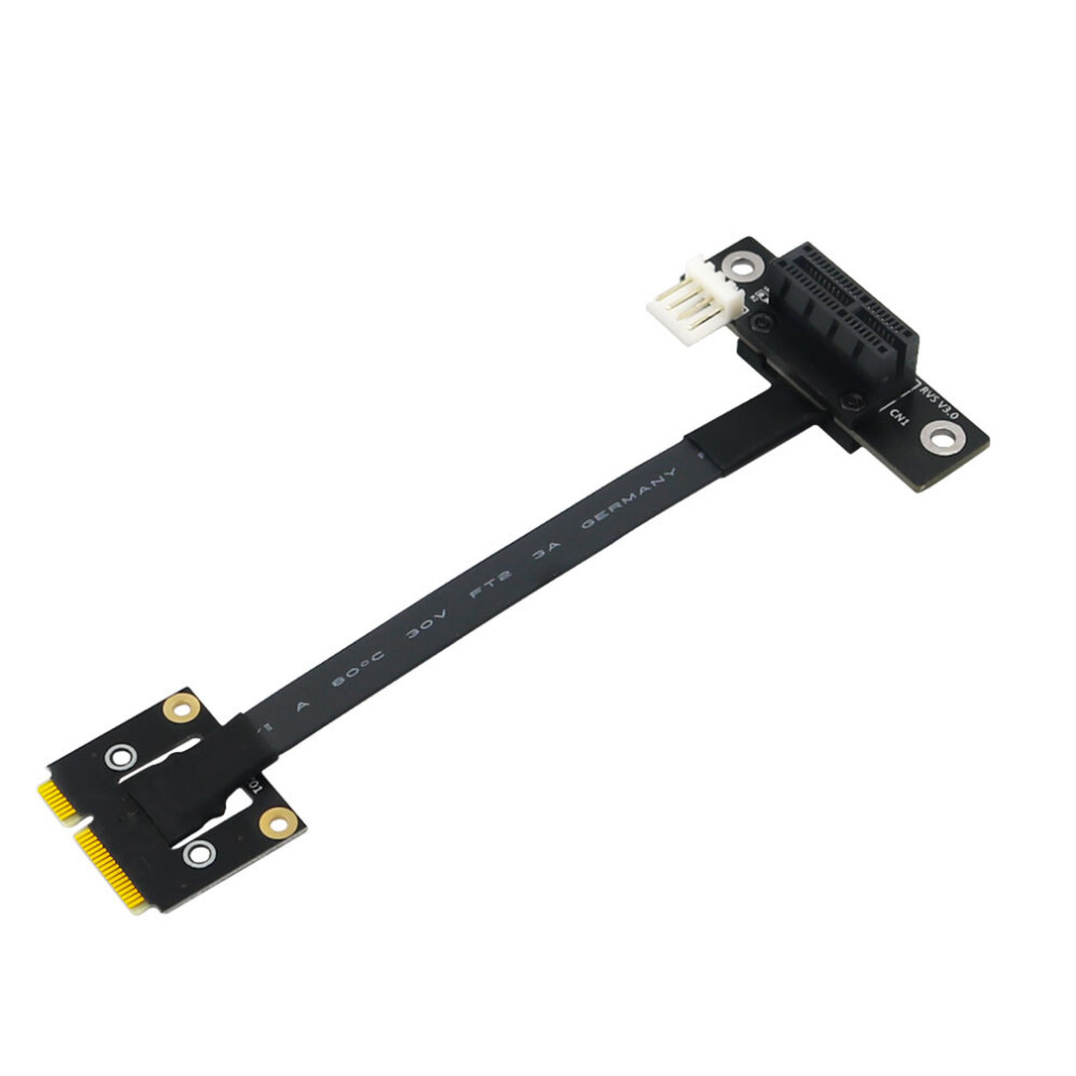 (1X) New 270 Degree Minipcie To Pcie 1X 8X 16X Adapter Cable Risers Minipcie To Pcie 110691356741