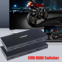 AM-KVM401 18Gbps 4K 4 Input 1 Output KVM Switch HDMI 2.0 Screen Switcher Mouse Keyboard USB Sharer
