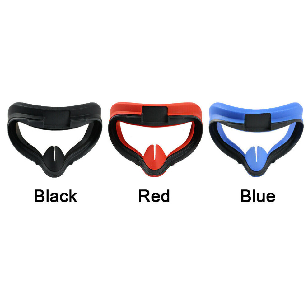 (Blue) Washable Cushion Face Pad Anti-Sweat Eye Cover for Oculus Quest 2 VR Headset