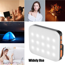 RGB LED Fill Light Photography Video Light Multifunctional Superbright 3200K-6500K Built in Battery Black