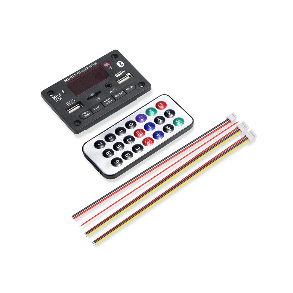 Mp3 Player Bluetooth 5.0 Decoder Board Car Fm Radio Tf Usb Aux Remote Module 110691354501