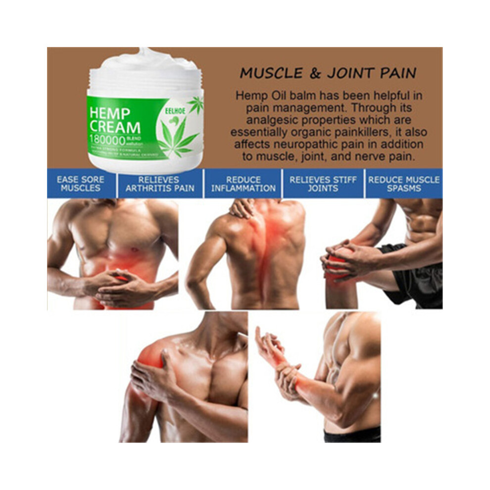 Hemp Oil Balm Cream for Extra Strength Arthritis & Back Pain Relief Treatment