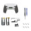 DIY Four-Back Button Clip Anti-Slip Soft Rubber Back Shell Rear Button Paddle Modification Parts for PS5 White 1