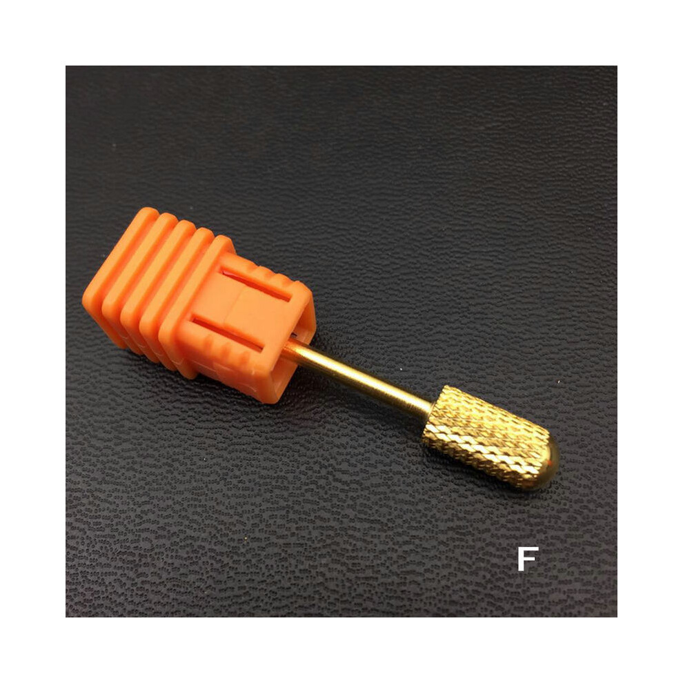 (F) Nail Drill Bit Tungsten Carbide Cutter Burr Electric Art Pedicure Manicure Tools