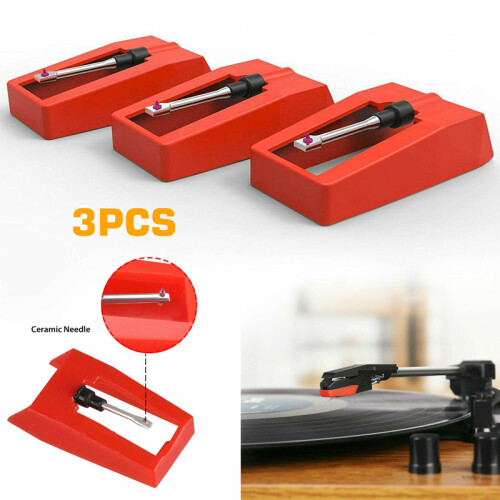 3PCS Universal Retro Record Player Stylus Turntable Replacement Recorder Needle