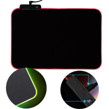 (S(35CM*25CM)) ?Gaming Mouse Pad RGB Soft Extreme Glowing Mat LED Touch Control USB Wired
