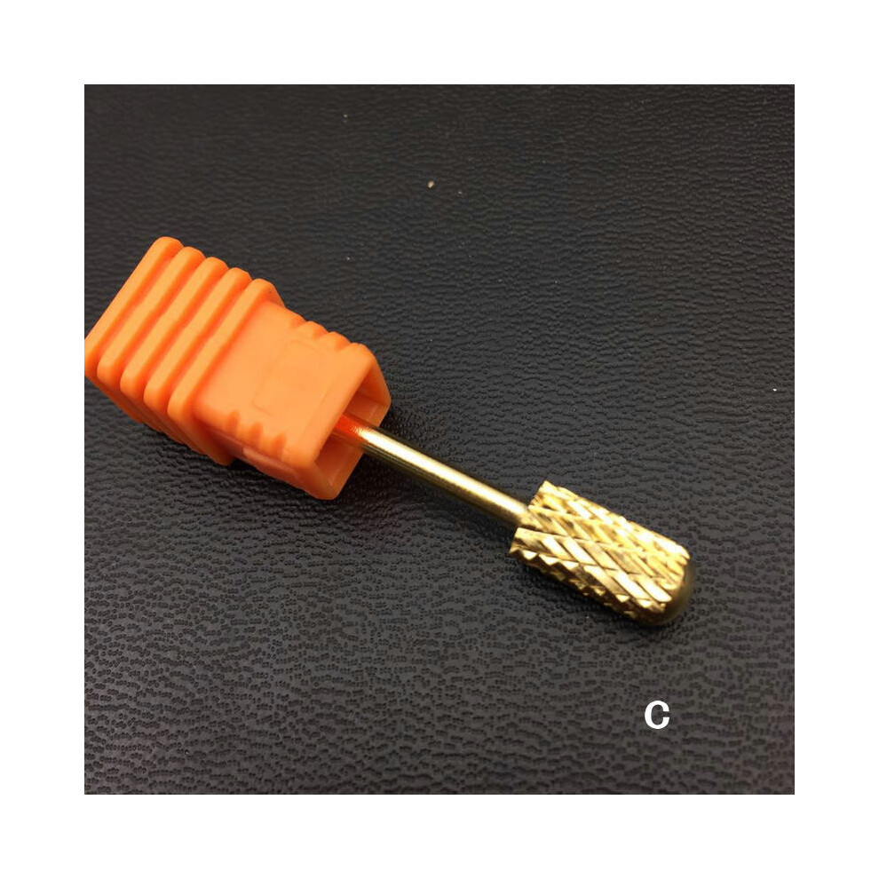 (C) Nail Drill Bit Tungsten Carbide Cutter Burr Electric Art Pedicure Manicure Tools