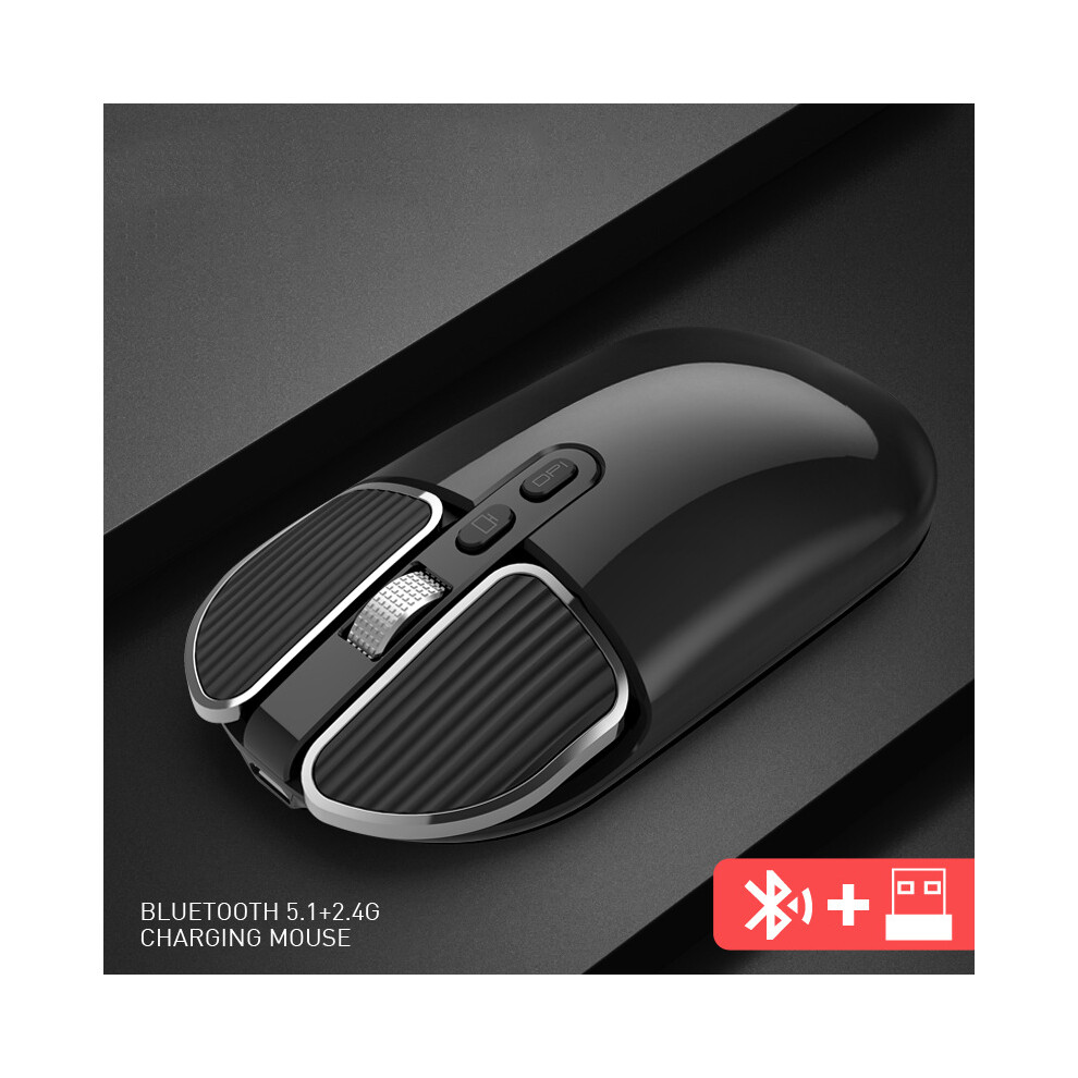 (Obsidian ) M203 Bluetooth 2.4Ghz Wireless Mouse Dual-Mode Mice For Desktop Computer Notebook Office Home Black 110691367143