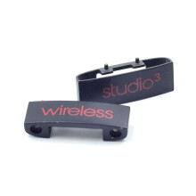 (Black+Red) For Beats Studio 3 Wireless Headphones Metal Hinge Replacement Parts Label