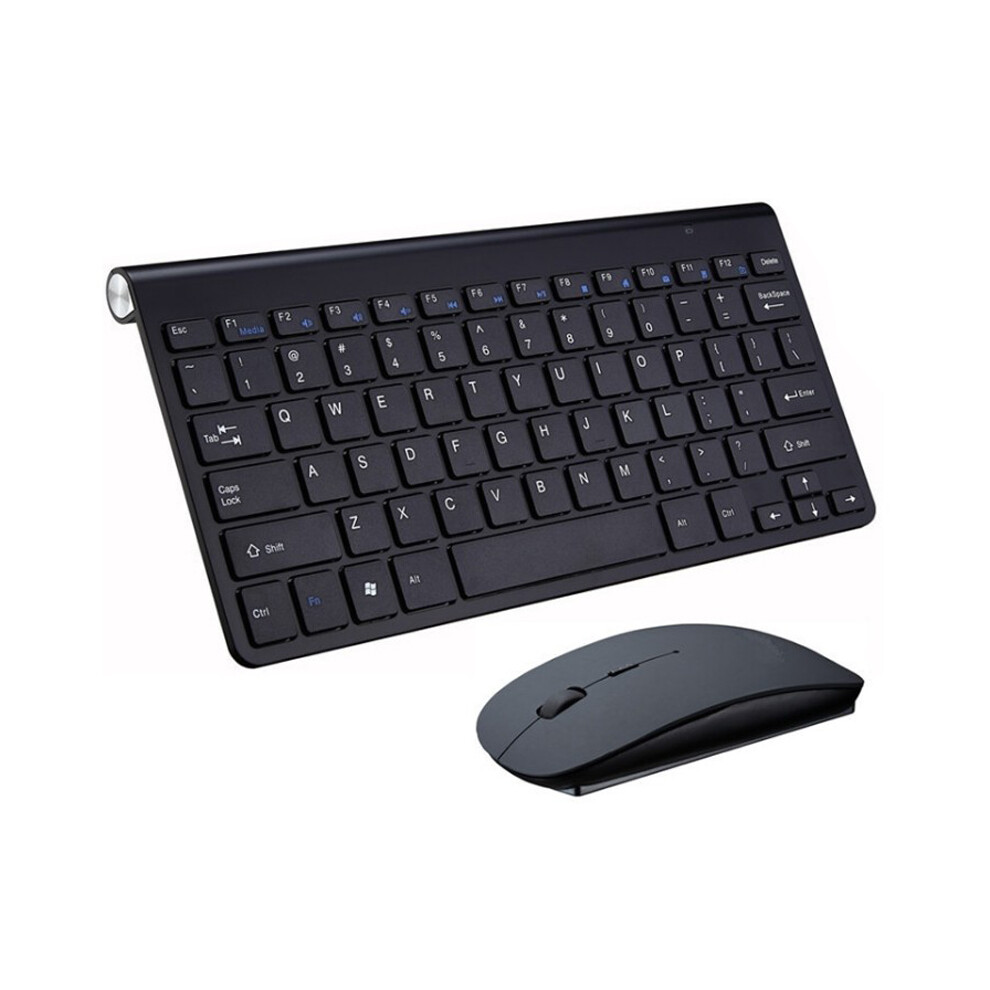 (Black) 2.4G Portable Mini Wireless Keyboard Mouse Combo Set For Desktop Pc Laptop Notebook Tv Multimedia Computer Black 110691362186