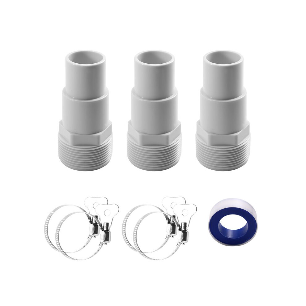 3Pcs Universal Combo Pool Hose Adapter 1-1/4" Or 1-1/2" Pool Hose Connector For Spx1091z7 Or Spx1091z4 6031353672525
