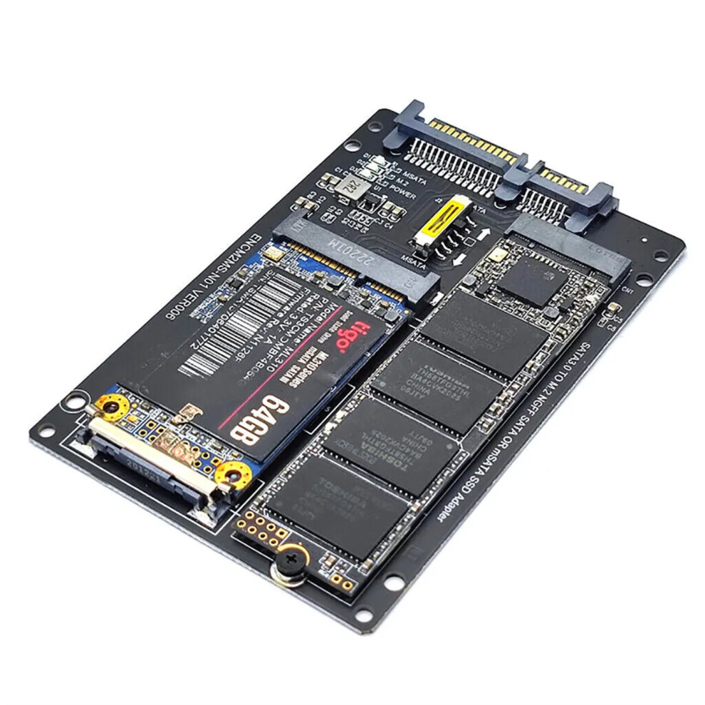 2In 1 M2 Key B-M Msata Ssd To Sata3.0 22Pin Adapter For M.2 Ngff 2230-2280 Ssd 110691356185