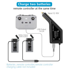 3 In 1 Battery Car Charger Remote Control USB Charging Hub For DJI Mavic Mini 2