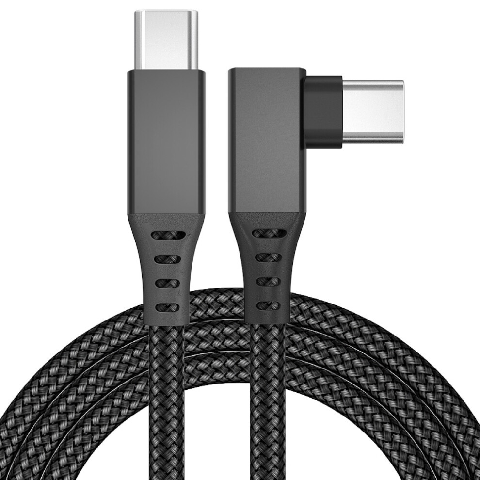 (Black 6M/20Ft) 20Ft Link Cable For Oculus Quest 2/Quest Type-C-C Right Angle Fast Charger Cord 110691382931
