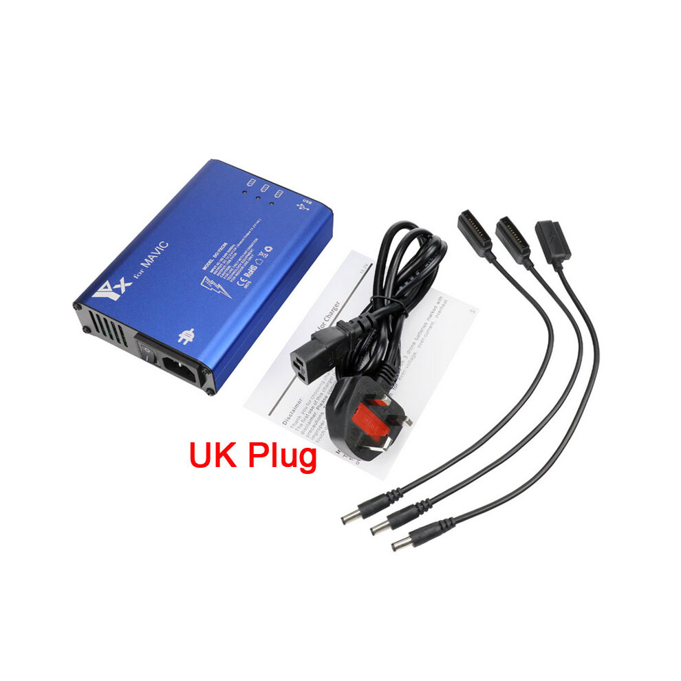 (UK) Intelligent Battery Fast Charger 5 In 1 Charging Hub for Mavic Pro Platinum-image-OPC-PTPF727-NEW