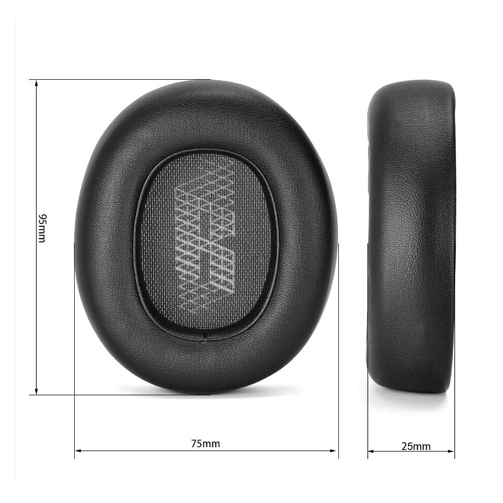 (Black) Ear Pads Cushions For Jbl E65 E65btnc/Duet Nc/Live650 Btnc Live660 Btnc Headset Black 110691380791