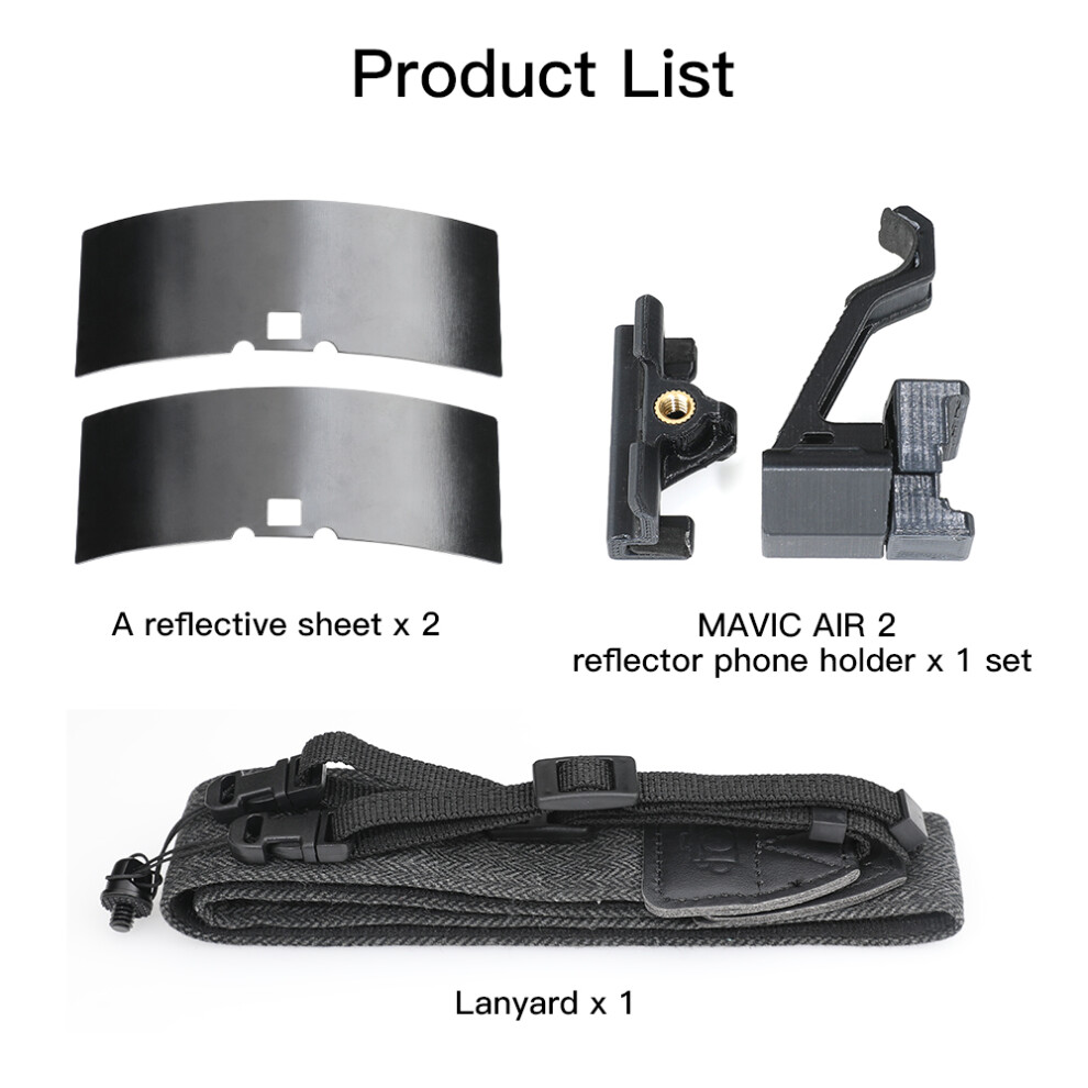(Signal Booster Antenna+Lanyard) Signal Booster Antenna Range Amplifier Plate With Lanyard For Dji Mavic Air 2 Controller 110691466006